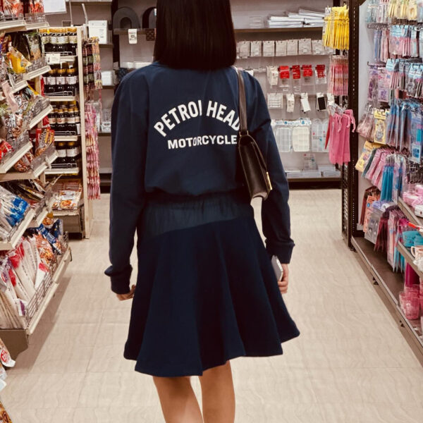 Henley Tee Long 藍色長袖享利領T恤